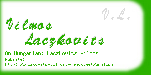 vilmos laczkovits business card